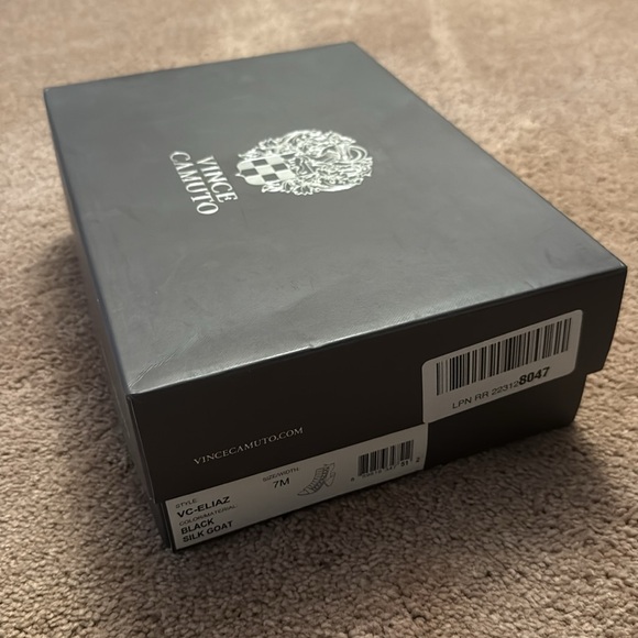 Vince Camuto Eliaz Heeled Strappy Gladiator Dress Sandals Black Leather Size 7 - Picture 13 of 14